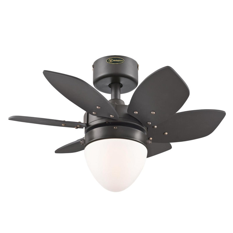 Wrought Studio 24" Rabideau 6 Blade Ceiling Fan, Light Kit Included & Reviews Wayfair